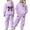 Purple, variant on WOYY Toddler Girls' Outfits Leopard Bow Print Hoodie Sweatpants Sweatsuits, Sizes 2-3T