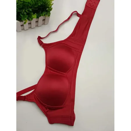 

Women‘s Solid High-Stretch Thin Cup Sport Bra Stretchy No Underwire Adjustable Bra Women‘s Lingerie & Underwear