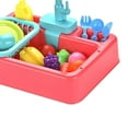 thumbnail image 3 of Sink Toy Sink Dishwashing Children's Simulation Electric Kitchen Toys - Pink, 3 of 5