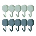 thumbnail image 1 of Ganchos De Pared Batería de Cocina 10 Uds ganchos de pared adhesivos nórdicos colgador de llaves de toalla fuerte (azul claro + oscuro), 1 of 4