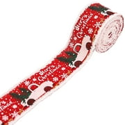 BJYX Christmas With Wire Ribbon Faux Jute Merry Christmas Ribbon Home Decor