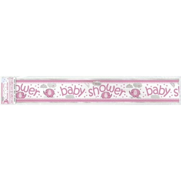 Unique Industries Pink Party Banner, 144" x 5"