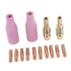 thumbnail image 5 of Kit de accesorios para pistola de soldar MIG, soplete de Plasma, copa protectora de cerámica, biela, punta de contacto para 15AK, 14 Uds., 5 of 9