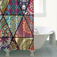 thumbnail image 4 of Waterproof Bohemian Shower Curtain 72x72 Inch Boho Style Polyester Unique Shower Curtain for Bathroom Hotel Home Decor with 12 Plastic Hooks, 4 of 5
