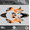 Orange, variant on Kalair GFX Graphics Kit for Kawasaki KLX110 (2010-2023) Viper Series