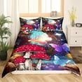 thumbnail image 3 of Yibo Golden Black Heart Valentine Day Duvet Cover - Premium Polyester Duvet Cover with Zipper Closure, 3 Piece Set, Includes 1 Duvet Cover and 2 Pillow Cases, No Comforter, 3 of 6