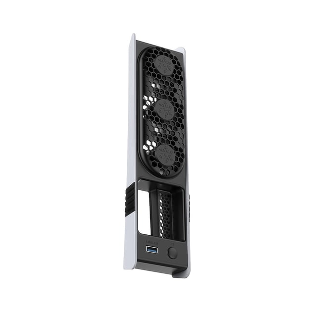 Yimiti Cooling Fan For Ps5 Pro With Rgb Lights, 3 Speed Modes & Usb 3.0 For Ps5 Slim,Gray
