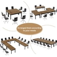 thumbnail image 5 of Tribesigns Conference Table, Rectangular Meeting Table for 4-6 People, Modern Business Seminar Table for Office, Brown, 5 of 5