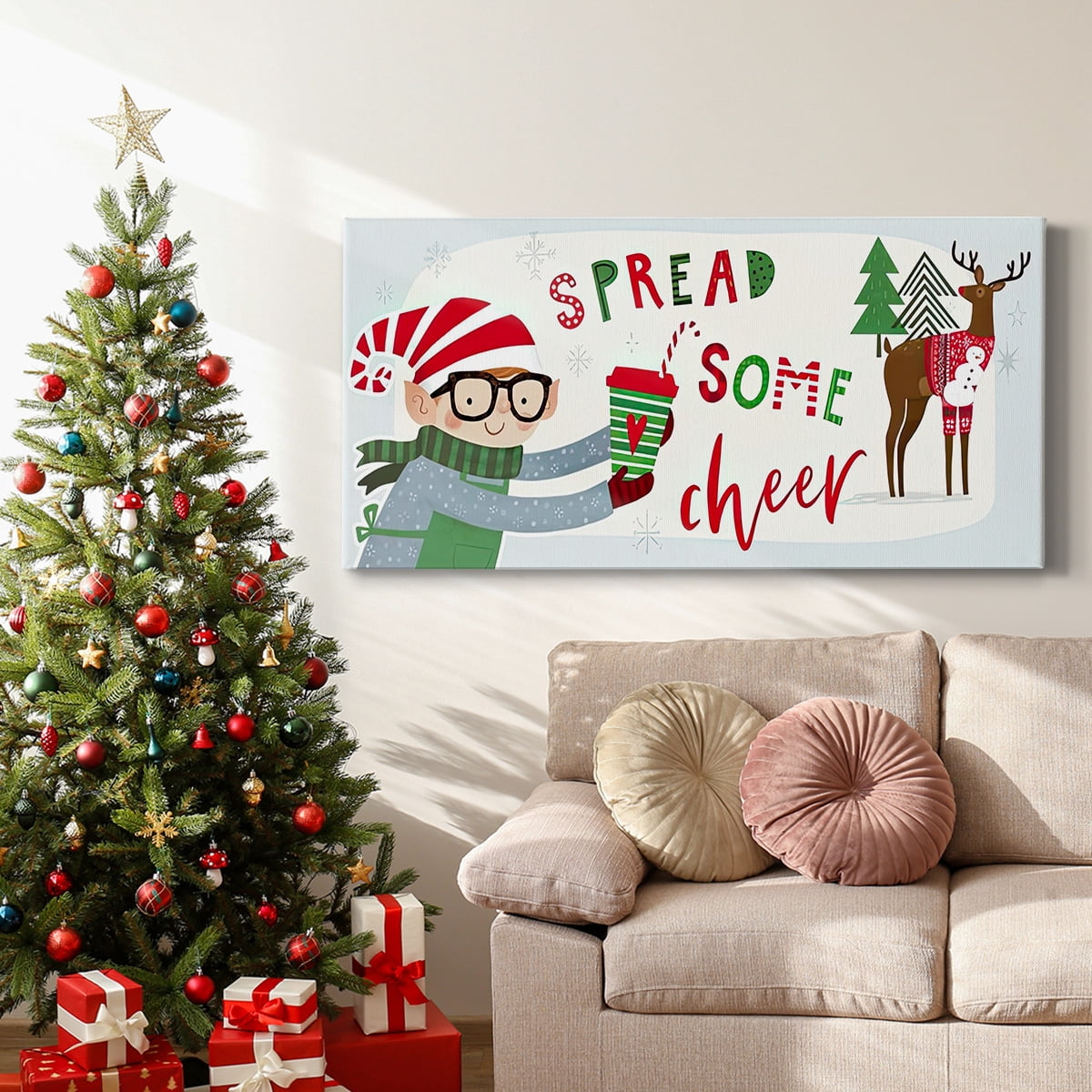 Santa's Foodtruck Collection D- Gallery Wrapped Canvas