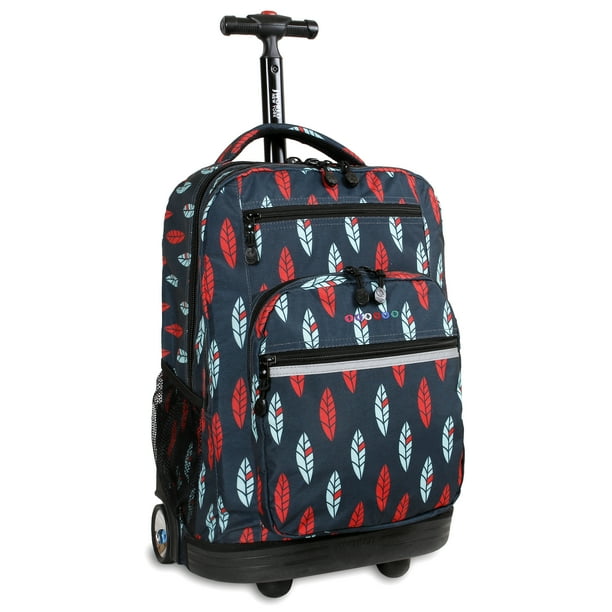 J World Unisex Sundance 20" Rolling Backpack With Laptop Sleeve For