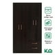 thumbnail image 3 of Armario Closet Para Recámara Ropero Minimalista Con 4 Puertas Y 2 Cajones Kingshouse marron 4, 3 of 9