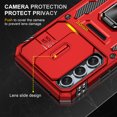 thumbnail image 4 of Atump for Galaxy S24 Case with 2Pcs HD Screen Protector, Military Grade Shockproof and Slide Camera Cover, 360° Rotated Ring Kickstand Protective Case for Samsung Galaxy S24,Red, 4 of 7