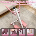 thumbnail image 3 of S-HOME Low-Impact Air Walking Elliptical Machine - Foldable Glider with Anti-Slip Pedals and LCD Display Perfect for All Ages and Fitness Levels, Pink, 3 of 10