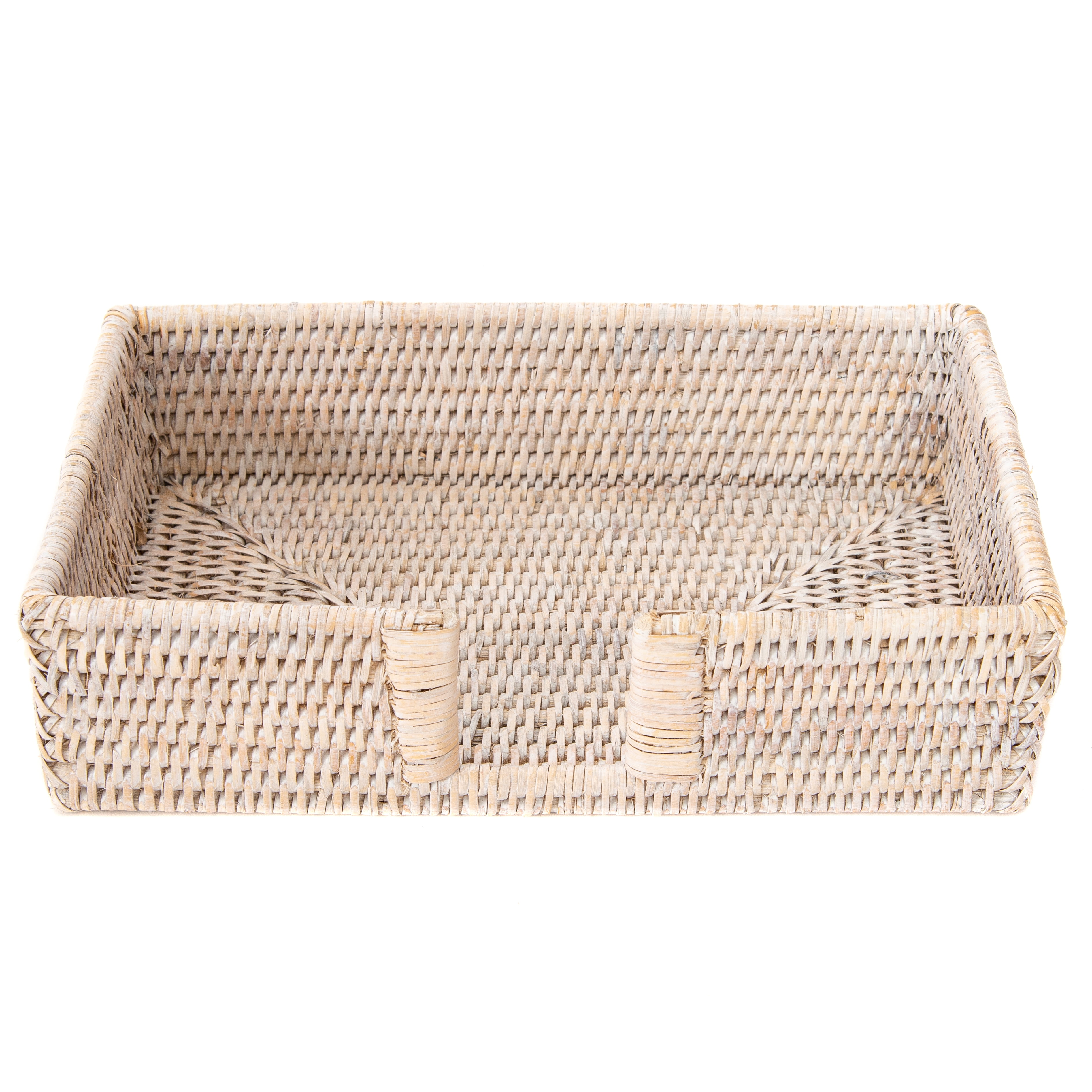 Artifacts Rattan Guest Towel/Napkin Holder with Cutout