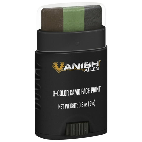 Vanish Color Camo Face Paint Stick, Brown, Black, & Olive