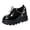 Dark Blue, variant on Women's Halloween Gothic Ankle Boots Platform Lug Sole LaceโUp Chain Short Booties for Themed Party Cosplay