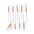 thumbnail image 1 of Transparent Glittery Handle Eye Brush Set, Cosmetic Tool, Professional For Makeup Lovers Professional Makeup Artist ANGGREK Otros, 1 of 8