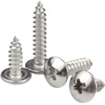 thumbnail image 3 of M5 x 35mm 20 Uds tornillos para madera de cabeza redonda tornillos de cabeza Phillips de acero inoxidable 304 tornillos autorroscantes con cabeza de seta sujetadores, 3 of 5
