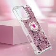 thumbnail image 3 of Liquid Quicksand Case for iPhone 16 Pro 6.3" with Diamond Kickstand, Soft TPU Luxury Fun Glitter Sparkle Flowing Clear Bling Cover Case for Apple iPhone 16 Pro. -Pink, 3 of 14
