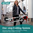 thumbnail image 4 of GOTRAX XR Ultra Adults Electric Scooter,Peak 400W 36V 8.5"Tires 15.5mph Foldable E-Scooter for Women&Men Commuting,Silver, 4 of 8