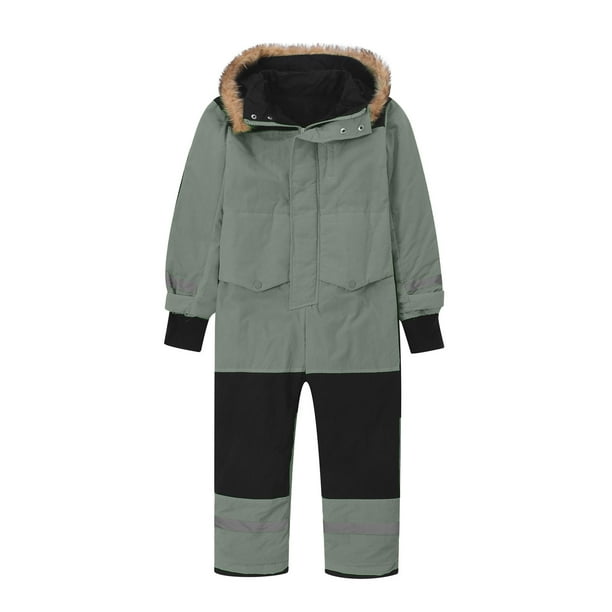 Combinaison De Ski Enfant Fille Garçon 4-11 Ans - Snowsuit Imperméable à Capuche Hiver Chaud Coupe-Vent