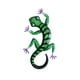 thumbnail image 4 of Decoración de jardín exterior de metal con diseño de lagarto, decoración de jardín de metal con forma de lagarto, cenador de jardín único con arte de metal de lagarto, escultura de jardín de, 4 of 8