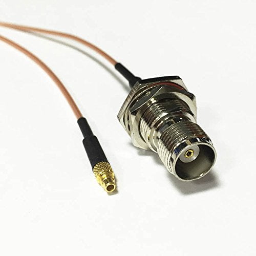 MMCX male straight to TNC female bulkhead pigtail cable RG178 15cm 6inch NEW Good Quality Fast USA Shipping