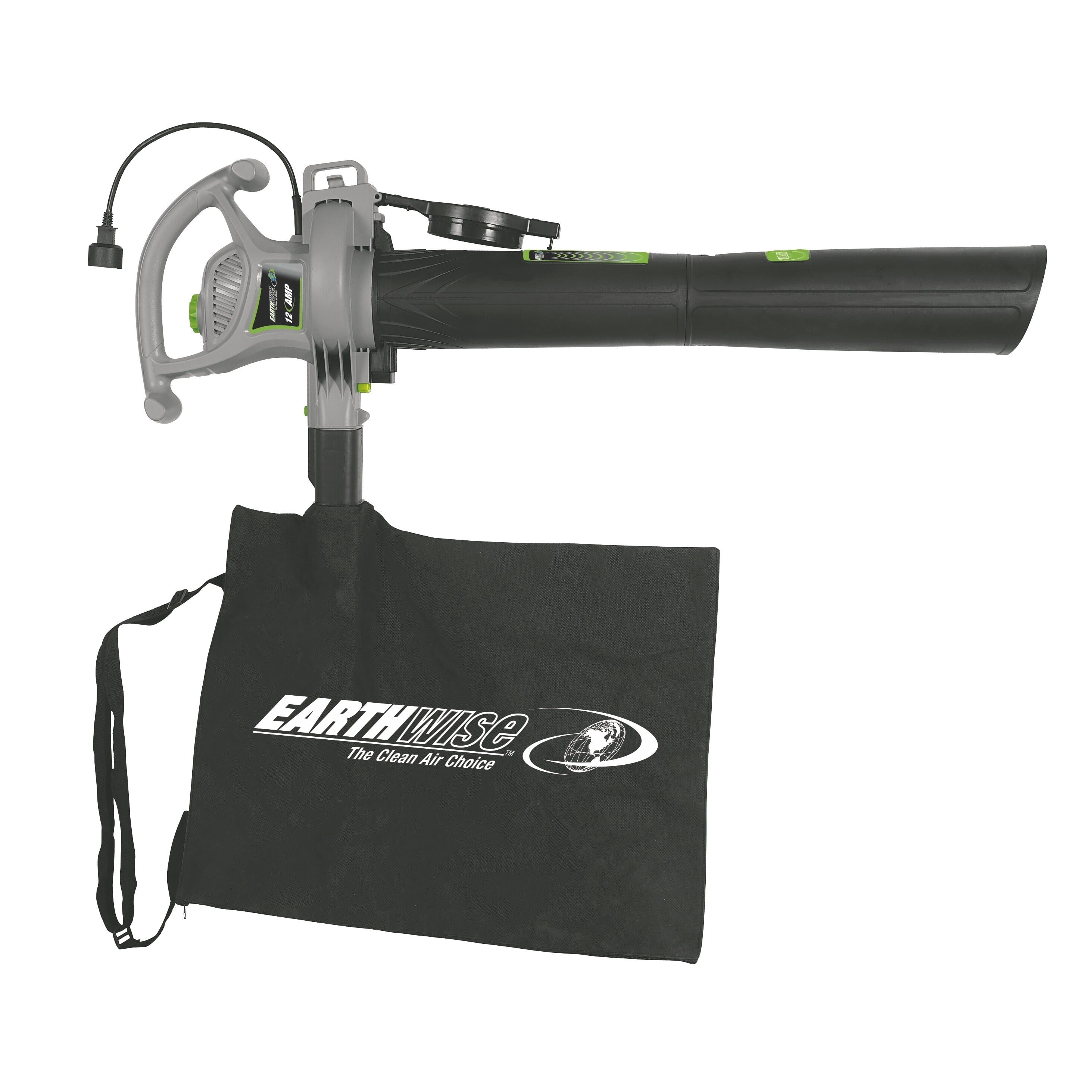 Earthwise BVM22012 12 Amp Corded Electric 3-in-1 Blower, Vacuum, Mulcher