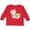 Red, variant on Cute Llama with Colorful Blanket Boys or Girls Long Sleeve Toddler T-Shirt