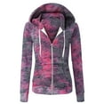 thumbnail image 2 of 2025 Manteau de Rue pour Femmes Veste Élégante Sweat à Capuche Fermeture Éclair Solide Veste Décontractée Chaude Grande Taille, 2 of 4