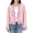 Pink jackets for women #4, variant on Women Fringe Tweed Cropped Blazer, V-Neck Double Breasted Long Sleeve Raw Edge Tassel Jacket, Elegant Party Outerwear Pink,M