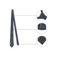 thumbnail image 3 of INSPIRE CHIC Men's Self Tied Polka Dots Wide Necktie Formal Casual Ties Navy Blue One Size, 3 of 5