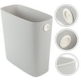 thumbnail image 4 of PBPBOX Household Slim Trash Can Light Grey Plastic Waste Storage for Bathroom and Kitchen, 4 of 8