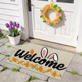 thumbnail image 2 of CoreLiving Easter Decorations Door Mat Spring Welcome Bunny Rug, Non Slip Indoor Entryway Mat, Heavy Duty Low Profile Outdoor Mat for Front Porch Patio 16"x24", 2 of 7