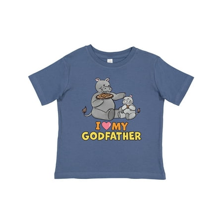 

Inktastic I Love My Godfather Hippos Gift Baby Boy or Baby Girl T-Shirt