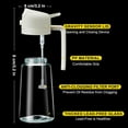 thumbnail image 5 of Oil Dispenser Bottle for Kitchen, 2 in 1 Olive Oil Sprayer and Oil Dispenser, Oil Spray Bottle 500ML/ 17OZ for Cooking, Kitchen, BBQ, Air Fryer, Salad, Baking(1Count White), 5 of 5