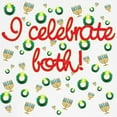 thumbnail image 3 of CafePress - Hanukkah AND Christmas Kids Baseball Jersey - Kids Cotton Baseball Jersey, 3/4 Sleeve Shirt, 3 of 4