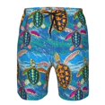 thumbnail image 3 of Balery Little Sea Turtles Traje de Baño Estilo Hawaiano para Hombre, Shorts de Secado Rápido con Bolsillos-3X-Large, 3 of 6