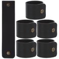thumbnail image 1 of 6pcs Napkin Rings PU Leather Napkin Rings Simplicity Napkin Buckle Holiday Napkin Rings, 1 of 9