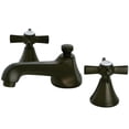 thumbnail image 1 of Kingston Brass KS4475ZX Widespread Lavatory Faucet with Cross Handle, Oil Rubbed Bronze, 1 of 1