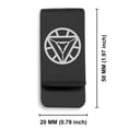 thumbnail image 2 of Stainless Steel Iron Man Classic Slim Money Clip Credit Card Holder, 2 of 2