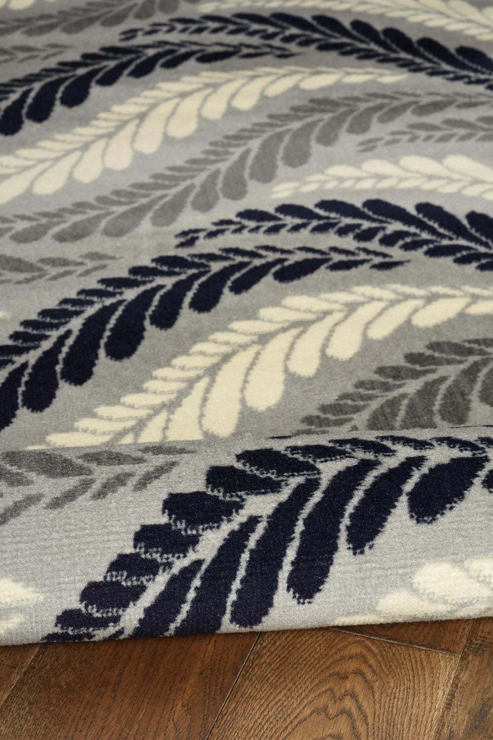 Capri Bridger Grey & Blue 4' 3" x 7' 3" Area Rug