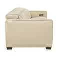 thumbnail image 3 of Riseholme Reclining Sofa with Black Legs in Contemporary Beige Leather, 3 of 26