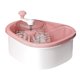 thumbnail image 1 of Cesta de drenaje Utensilios de cocina sin manos mojadas Colador manual de frutas con cepillo rosa, 1 of 9