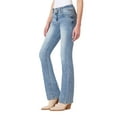 thumbnail image 2 of WallFlower Women's Luscious Curvy Bootcut Mid-Rise Insta Stretch Juniors Jeans (Standard and Plus), 2 of 5