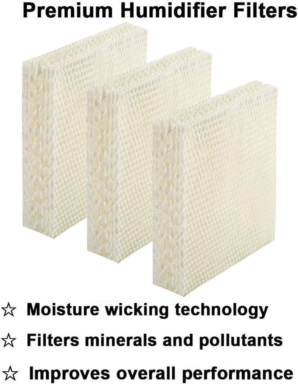 Home Times Humidifer Wicking Filter Replacement for Honeywell Filter T air purifier,HEV615 and HEV620 Humidifier,Compatible with Part # HFT600 Filter (6 Pack)