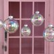 thumbnail image 5 of 30 piezas de adornos navideños iridiscentes, bolas navideñas transparentes de plástico para colgar en el árbol de Navidad, bolas de burbujas para decoración del hogar y fiestas, 5 of 5