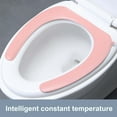 thumbnail image 4 of DAMAI Smart USB Heated Warmer Toilet Seat Cover Pad, Constant Temperature Heating Toilet Seat Covers Cushion, Waterproof Soft Heating With Self-Adhesive Bathroom Accessories, 4 of 4