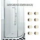 thumbnail image 4 of 8 Uds ruedas para la puerta de la ducha Kit de puerta corredera de latón ABS rueda corredores de baño poleas duraderas para puerta de baño accesorio herramienta de Hardware, 4 of 5