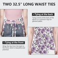 thumbnail image 6 of Pioneer Flower Floral Print Pattern Apron-Garden Aprons for Women with Pockets-Cotton Linen Waterproof Kitchen Cooking Gardening Aprons Adjustable for Kitchen,Cooking,BBQ and Salon 33x27 Inch, 6 of 7